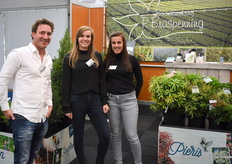 Marco Braspenning, Marjan Peeters en Elles Tax van Boomkwekerij P.Braspenning.